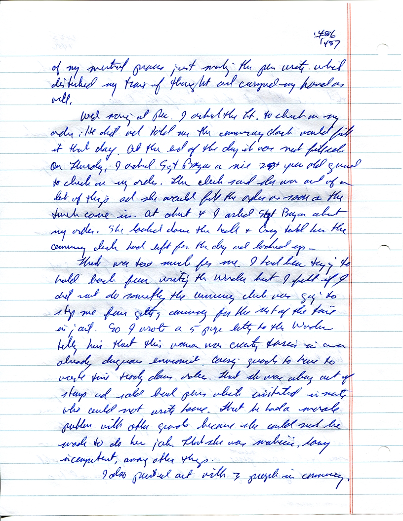 Dr John WorldPeace 2008 Prison Journal